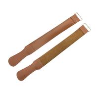 BESTYASH 2 Pièces Tissu de rasoir cuir de coiffeur cuir pour rasoir affûtage du cuir Strop rasoir droit