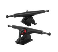 BESTYASH 2 Pièces Trucks de Skateboard Robustes en Alliage D'aluminium Noir | Kit de Remplacement pour Cruiser et Planche, Usage Street Extérieur, Stabilité Légère, Débutants et Riders Avancés