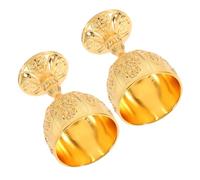 BESTYASH 2 Pièces Verres à Liqueur Médiévaux Vintage Calices Résistants Antichoc Coupe pour Mariage Baptême Fête et Décoration Intérieure