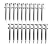 BESTYASH 20 Pièces Accessoires De Pointe d'herbe Dents Pointes Enjeux Outils D'aérateur De Pelouse Aération Piquet De Chaussure D'aérateur De Pelouse Clou Silver Métal