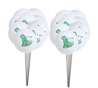 BESTYASH 20 pièces Ballons Latex Motif Dinosaure Vert pour Décoration Anniversaire An Kit de Ballons Imprimés pour Fête Garçon Fille Accessoires Thème Dino Safe Odeur