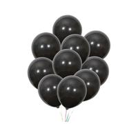 BESTYASH 20 pièces Ballons Latex Noir Mat Mat pour Fête Anniversaire Halloween Mariage Décoration Intérieure Extérieure