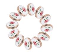 BESTYASH 20 Pièces Boutons Ronds Rose pour Couture Alliage de Zinc Boutons Décoratifs Vintage pour Blazer Femme Manteau Gilet et Cardigan Accessoires de Remplacement Robustes et Faciles à
