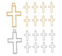 BESTYASH 20 Pièces Pendentif Creux Minimaliste pour Bijoux DIY Charme de Foi Résistant et Léger pour Bracelets Colliers Porte-clés
