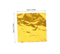 BESTYASH 200 pièces Papier Carré pour Bonbons Chocolat Truffes Feuilles Doré pour Confiserie et DIY Adapté à Tous Types de Friandises et Occasions