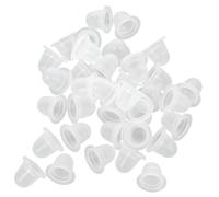 BESTYASH 200pièces Silicone Pigment Ink Cups U-shaped Transparent Tattoo Ink Holders Grandes Tasses Encre Tatouage Pour Maquillage Permanent