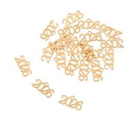 BESTYASH 20pièces Breloques Acier Inoxydable Pendentifs Pompon Pour Colliers Kit De Breloques Annuelles Fournitures De Joaillerie Pour Porte-clés