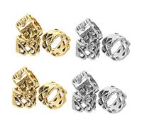 BESTYASH 20pièces Lot De Perles Décoratives Pour Dreadlocks Accessoires Cheveux Simples Et Épurés