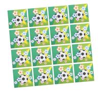 BESTYASH 20pièces Serviettes De Table Football Serviettes Imprimées Thème Sportif Parfaites Pour Et Événements Haute Absorbance Et