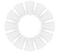 BESTYASH 24 Pièces Ensemble de coupe de communion accessoires de cuisine miniatures petites tasses de verre Transparent