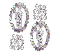 BESTYASH 24pièces Charms à Décorations Manucure Élégantes Gemmes Accessoires Nail Art