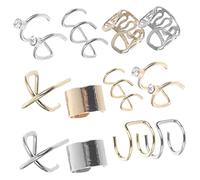BESTYASH 24pièces Manchettes Oreilles Sans Piercing Différentes Pour Cartilage Adaptées Aux Femmes Et Hommes
