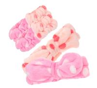 BESTYASH 2ensembles Bandeaux Pour Lavage Visage Avec Nœud Bracelet Absorbant Eau Serviettes Poignets Pour Femme Bandeau Soin Peau Nettoyant