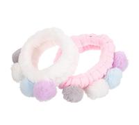 BESTYASH 2pièces Bandeaux De Spa Pour Nettoyage Visage Et Douche Élastiques Pour Cheveux Lot