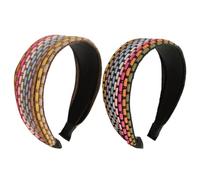 BESTYASH 2pièces Bandes de Cheveux Brodées Dentelle Accessoires Décoratifs Larges Serre-têtes pour Filles