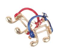 BESTYASH 2pièces Broches Musicales Lot de Épingles Casque et Note de Musique pour Femmes et Filles Accessoires de Costume pour Mariage ou Noël Design Élégant et Fonctionnel