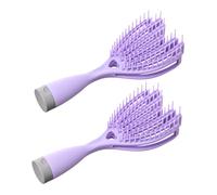 BESTYASH 2pièces Brosse à Cheveux Brosse Démêlante Rétractable Avec Miroir Pour Types De Cheveux Usage Humide Ou Sec Rangement Pratique Et Volume