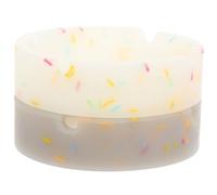 BESTYASH 2pièces Cendrier De Table Silicone Luminous Cendrier De Bureau Créatif Résistant Soot Rond Lumineux pour Salon Nuit