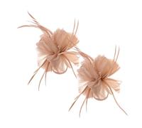 BESTYASH 2pièces Clips à Cheveux Plume Élégants Et Accessoires Vintage Parfaits Pour