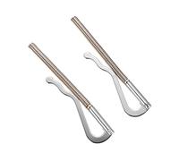 BESTYASH 2pièces Clips Métalliques pour Billets Support De Vérification De Portefeuille Pince à Billets Élastique pour Cartes De Crédit Et Espèces Argenté