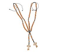 BESTYASH 2pièces Collier De Croyance Bois Avec Pendentif Croix Pour Homme Bijoux Religieux Chrétien Pour Prière Et Baptême