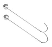 BESTYASH 2pièces Crochets Acier Inoxydable pour Fumoir Découpe Séchage Barbecue Viande Séchée et Cuisson