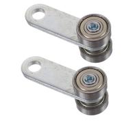 BESTYASH 2pièces Double Galet de Porte Coulissante avec Double Roulement Support Lourd Filetage pour Porte de Cours de Salle de Bains et Chambre