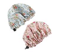 BESTYASH 2pièces Élastique Réglable Pour Garçon Fille Imprimé Floral De Cheveux Pour Sommeil Et Bain