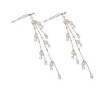BESTYASH 2pièces Épingles à Cheveux Ornement Avec Gland Long Style Chinois Bijoux Tête Pour Mariage Cosplay Chignon Oriental