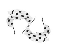 BESTYASH 2pièces Fascinator Beret Hat Headband Pour Femmes Élégant Et Vintage Accessoires Cheveux Avec Pois Pour Fête Mariage Et Cosplay Blanc