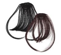 BESTYASH 2pièces Fausse Frange à Clips pour Femme Lot de Extensions Cheveux Effilée Accessoire Capillaire pour Cosplay et Spectacles