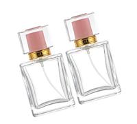 BESTYASH 2pièces Flacons De Parfum Vides Réutilisables Verre Lot pour Voyage Et Utilisation Quotidienne Fermés Hermétiquement sans Risque De Fuite
