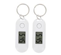 BESTYASH 2pièces Montre Numérique de Poche Lumineuse Mini Montre Porte-clés avec Mousqueton Affichage Silencieux pour Étudiants et Infirmières Compact et Pratique