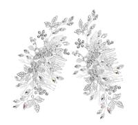 BESTYASH 2pièces Peigne à Cheveux Rhinestones Pour Mariage Accessoires De Cheveux Pour Mariées Et Demoiselles Et Style Pour Événements Spéciaux
