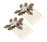 BESTYASH 2pièces Peignes à Cheveux Forme De Accessoires Vintage Pour Mariage Coiffure De Mariée Et Demoiselle Honneur Peignes Élégants Avec Dents Pour Femmes Et Filles