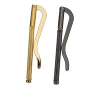 BESTYASH 2pièces Pince à Billets à Ressort Fer Robuste Clip Porte-Monnaie Compact Remplacement Compatible pour Portefeuilles Cuir Design Classique Unisexe Adapté Au Quotidien