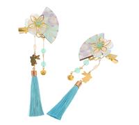 BESTYASH 2pièces Pins à Cheveux Japonais Avec Pompon Et Fleur Accessoires De Style Kimono Pour Femmes Et Filles Décor Pour Coiffure