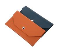 BESTYASH 2pièces Pochette Budgétaire Fine et Réutilisable Système Enveloppes pour Gestion Financière Mini Portefeuille Similicuir pour Rangement de Billets