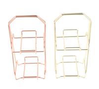BESTYASH 2pièces Porte-éponges De Maquillage Double Couche Supports Pour Houppettes Pour Séchage Et Rangement Facile De Maquillage
