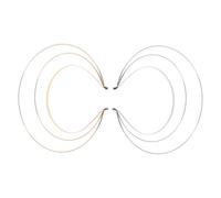 BESTYASH 2pièces Serre-tête Triple Halo Fer pour Cheveux Accessoires de Déesse Soi-même pour Halloween et Costumes de Bal