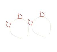 BESTYASH 2pièces Serre-têtes à Cornes De Diable Strass Set Pour Déguisement De Diable Accessoires De Cosplay Et Fêtes Halloween