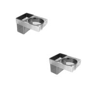 BESTYASH 2pièces Support Mural Autocollant Pour Sèche-cheveux Organisateur De Salle De Bain Pratique Et Multifonctionnel Installation Sans Perçage Support Durable Pour Mur
