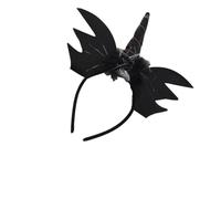 BESTYASH 2pièces -tête Chauve-souris Halloween Lot De Bandeaux Coiffe Licorne Pour Cheveux Accessoires Décoration Déguisement Noir
