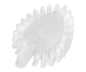 BESTYASH 2sacs Vernis à Ongles Forme De Cœur Carte De De Couleur Carte De Distinction De Couleur Pour Salon De Coiffure Bricolage Transparent