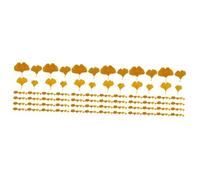 BESTYASH 3 Ensembles Décorations De Artificielles Ginkgo pour Mariage Et Fête Jaunes Réalistes pour Aménagements Intérieurs Et Extérieurs 108 Pièces * 3