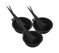 BESTYASH 3 Ensembles Kit Complet pour Coloration des Cheveux avec Bol Pliable Brosse et Peigne Professionnel Ensemble Portable pour Teinture et Mélange Outils Multifonctions pour Salon et