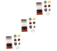 BESTYASH 3 Ensembles Pierre De Yoga En Cristal Cristaux Chakra Pour Quartz Décoration Maison Pierres De Artisanat En Pierre Naturelle Pierres Colorées 14 Pièces * 3