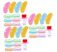 BESTYASH 3 Ensembles Tube À Dentifrice Manuel De Colorées Pour Salle De Bain Distributeur Simple Pour Dentifrice Plus 10 Pièces * 3