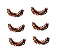 BESTYASH 3 Paires Lunettes de Spectacle Colorées et Extravagantes de Faux Cils Plumes pour Costumes de Fête Danse et Décorations de Scène