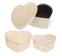 BESTYASH 3 pièces Boîte Cadeau Forme Cœur Marbrée Lot de Emballage Romantique pour Friandises Fleurs et Bijoux Design Élégant et Pratique pour Saint-valentin